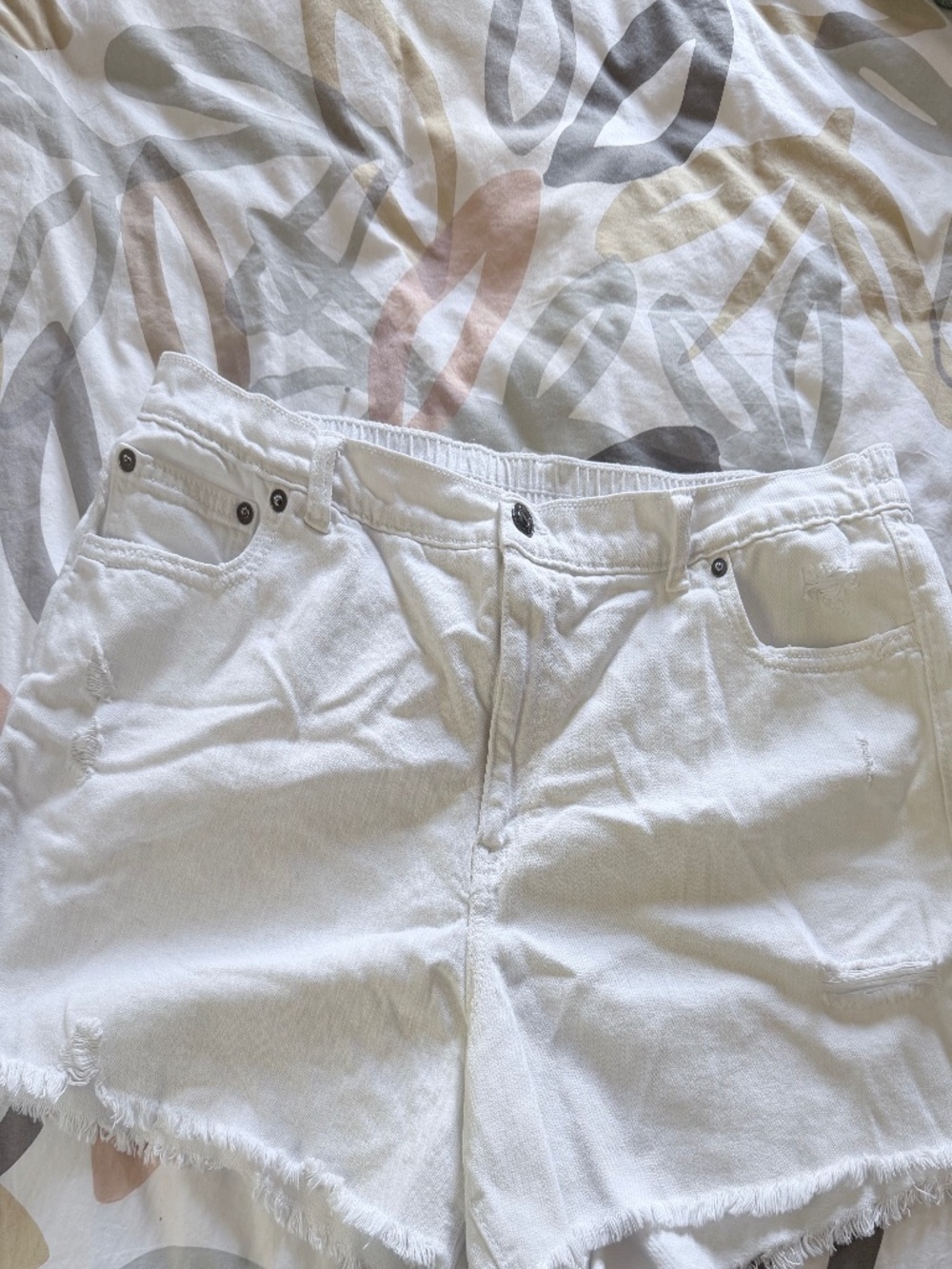 Aerie Daydream Denim Short White XL